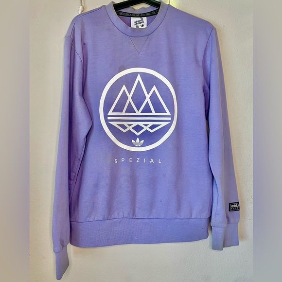 Adidas SPZL Mod Trefoil Crew Sweatshirt - Picture 2 of 8